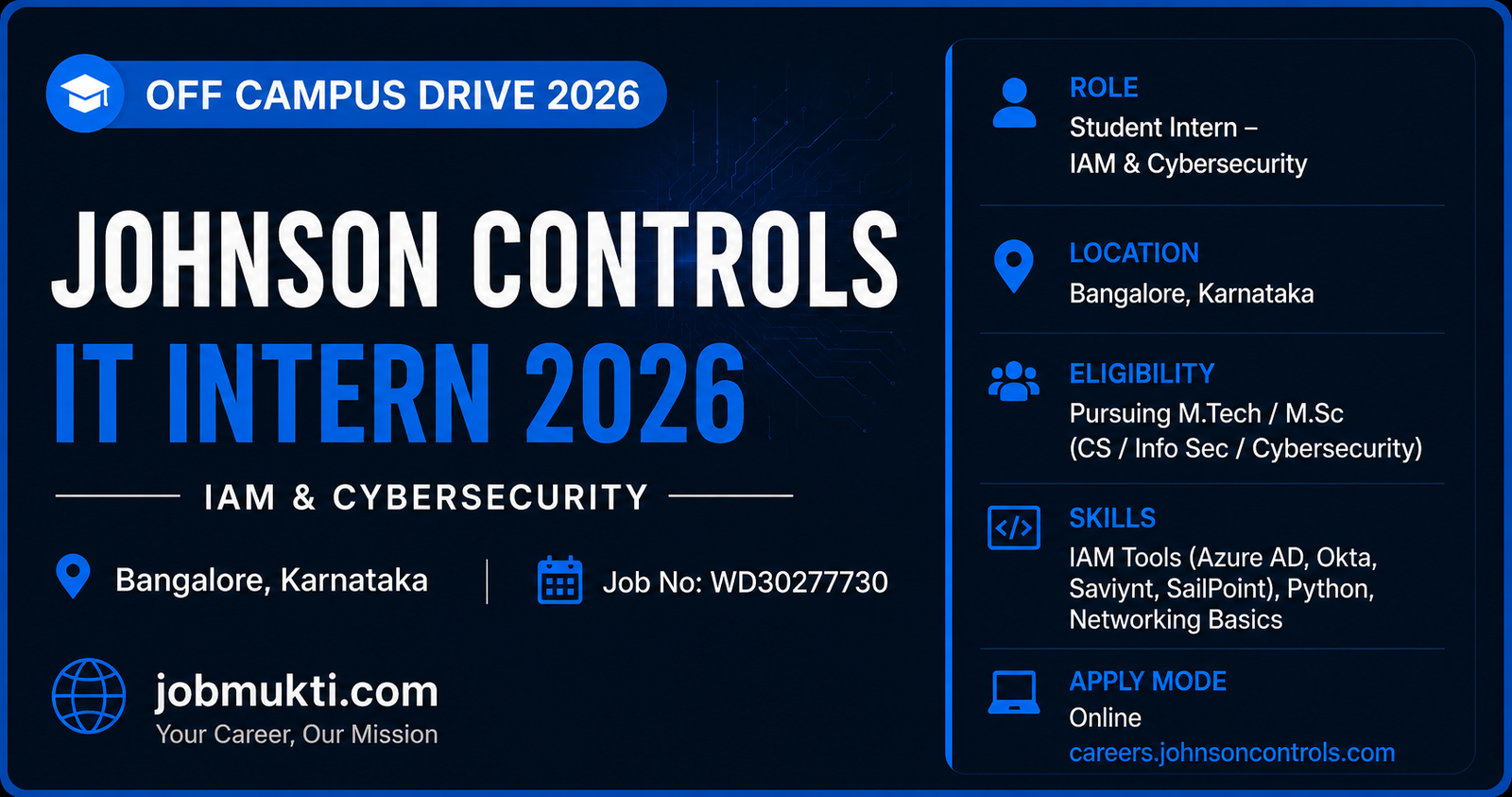 Johnson Controls IT Intern